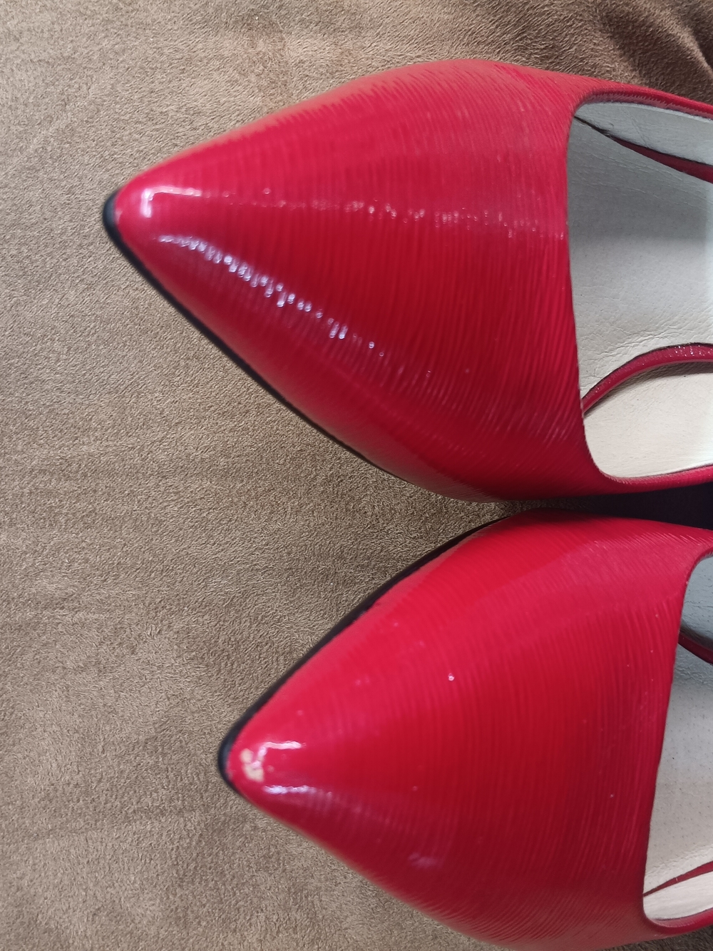 Michael Kors Bright Red Patent Pointed-Toe Stiletto Pumps - Picture 9 of 10